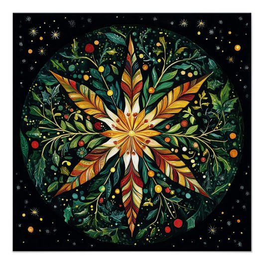 Moncirca - Weihnachtsmandala (3/16) - Download Poster (Vorderseite)