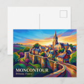 Moncontour Frankreich Postkarte (Vorne/Hinten)
