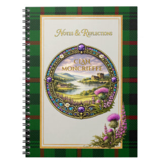 Moncrieffe-Schottischer-Clan-Tartan & Wappen Notizblock