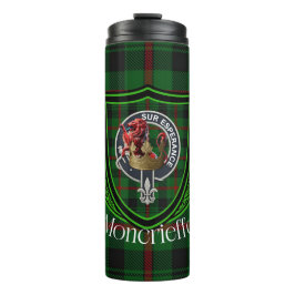Moncrieffe Scottish Clan Tartan & Crest Thermosbecher
