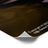 Mond auf dem Wasser Poster (Ecke)