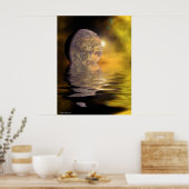 Mond auf dem Wasser Poster (Küche)