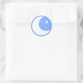 Mond - Aufkleber (Tasche)