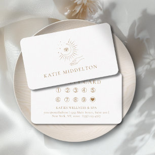 Mond-Augen-Yoga-Reiki-Wellness-Salon 10 Treuekarte Begleitkarte