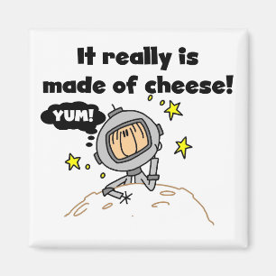 Mond aus Käse T-Shirts und Geschenke Magnet