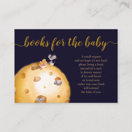 Mond aus Käsehandbüchern für das Baby Begleitkarte (Vorderseite)