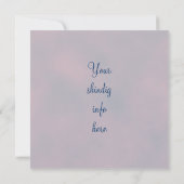 Mond-Baby-Elf Einladung (Rückseite)