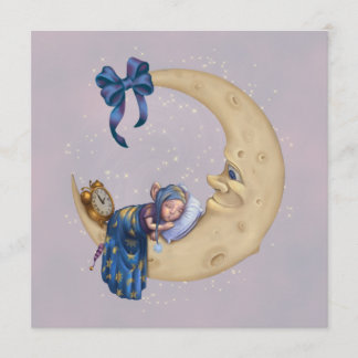 Mond-Baby-Elf Einladung