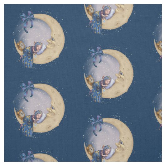 Mond-Baby-Elf Stoff (Muster)