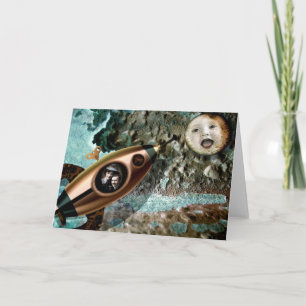 Mond-Baby-Gruß-Karte Karte