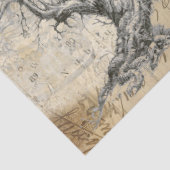 Mond-Baum Decoupage Gewebe Seidenpapier (Detail)
