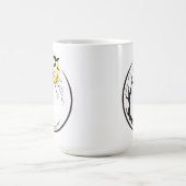 Mond, Baum und Fledermäuse Kaffeetasse (Mittel)