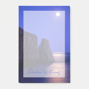 Mond bei Dämmerung Perce Rock Gaspe Küste Quebec Post-it Klebezettel