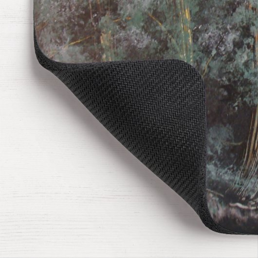 Mond-Berg und Bäume durch Bernardo Perales Mousepad (Ecke)