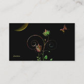 Mond-Blume Visitenkarte (Rückseite)