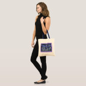 MOND-BLUMEN Buch-Tasche Tragetasche (Vorderseite (Model))