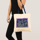 MOND-BLUMEN Buch-Tasche Tragetasche (Vorderseite (Produkt))