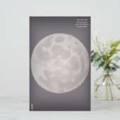 Mond Briefpapier (Stehend Vorderseite)