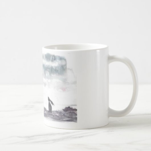 Mond, der Hase-Tasse anstarrt Kaffeetasse (Rechts)