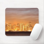 Mond, der über San Francisco an dunstigem Dezember Mousepad (Mit Mouse)