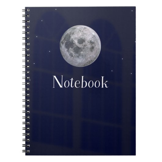 Mond-Design Notizbuch Notizblock (Vorderseite)