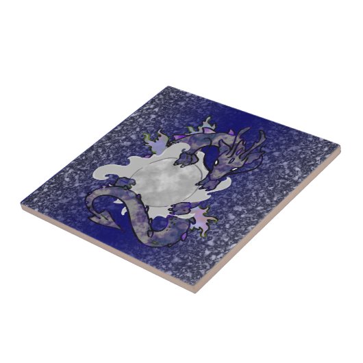 Mond-Drache Fliese (Seite)