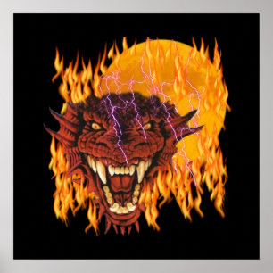 Mond-Drache Poster