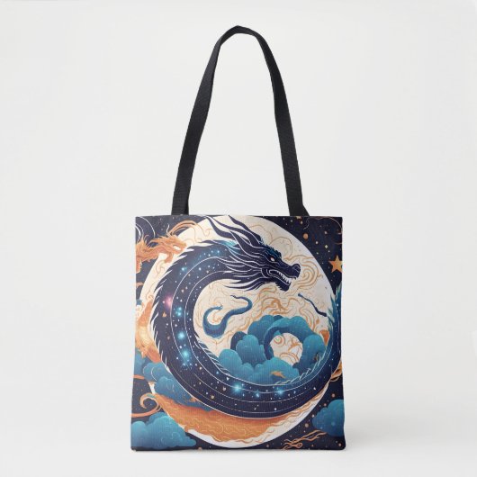 Mond-Drache-Tasche Tasche (Vorderseite)