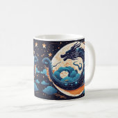 Mond-Drachen-Kaffeetasse Kaffeetasse (VorderseiteRechts)