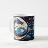 Mond-Drachen-Kaffeetasse Kaffeetasse (Vorderseite Links)