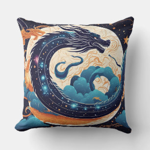 Mond-Drachen-Kissen Kissen