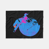 Mond drehen - Scooter Rider Fleecedecke (Vorderseite (Horizontal))