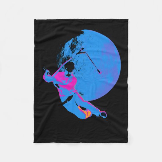 Mond drehen - Scooter Rider Fleecedecke (Vorderseite)