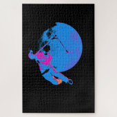 Mond drehen - Scooter Rider Puzzle (Vertikal)