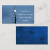 Mond durchbohrt durch Baum Visitenkarte (Vorne/Hinten)