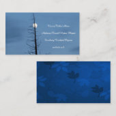 Mond durchbohrt durch Baum Visitenkarte (Vorne/Hinten)