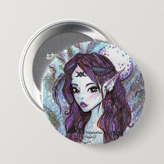 Mond-Elf-Button Button (Vorne & Hinten)