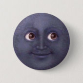 Mond Emoji Knopf Button (Vorderseite)