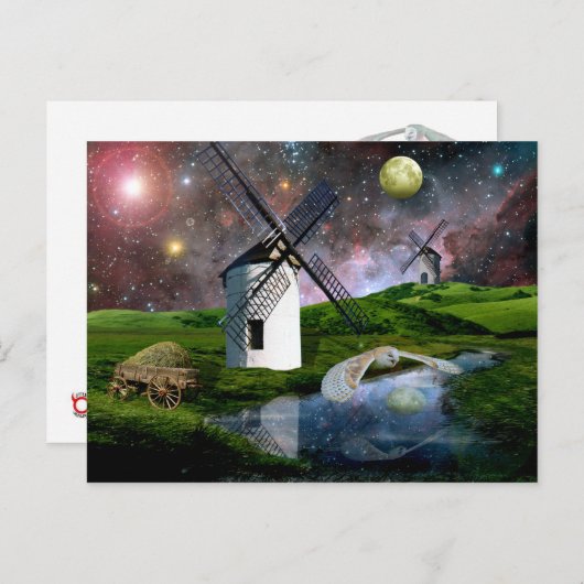 Mond ernten. postkarte (Vorne/Hinten)