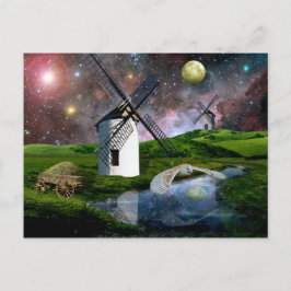 Mond ernten. postkarte