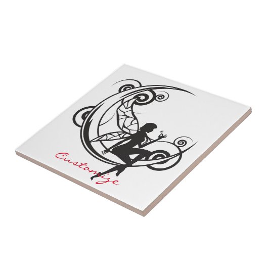 Mond Fairy Silhouette Thunder_Cove Fliese (Seite)