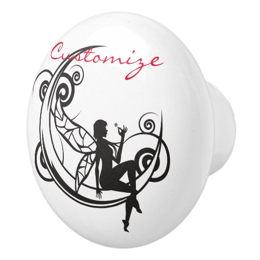 Mond Fairy Silhouette Thunder_Cove Keramikknauf (Rechts)