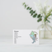 Mond-Fee-Visitenkarte Visitenkarte (Stehend Vorderseite)