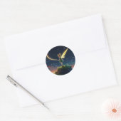 Mond-Feen-Rund-Sticker Runder Aufkleber (Umschlag)