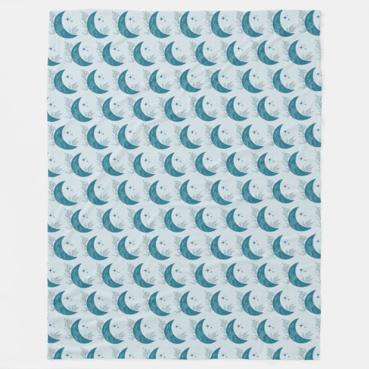 Mond Fleecedecke (Vorderseite)