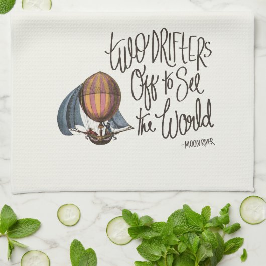 Mond-Fluss Handtuch (Gefaltet)