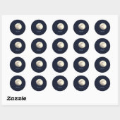 Mond-Foto-Sticker Runder Aufkleber (Blatt)