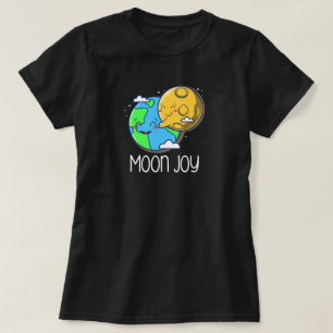 Mond Freude Süße Erde und Mond Umarmen T-Shirt