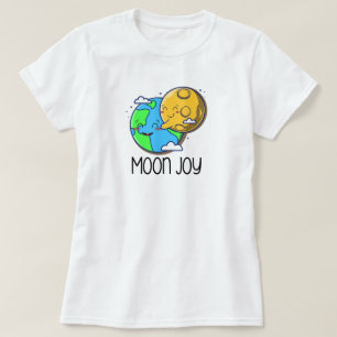 Mond Freude Süße Erde und Mond Umarmen T-Shirt