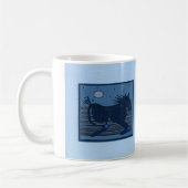 Mond-Geist (hellblau) Kaffeetasse (Links)